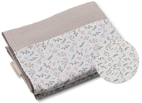ULLENBOOM Babydecke 70x100 cm - OEKO-TEX Baumwolle mit Fleece | OEKO-TEX zertifiziert, Oberseite: 100% Baumwolle, Unterseite: Fleece, Made in EU, Atmungsaktiv, Schadstoffgeprüft, Waschbar