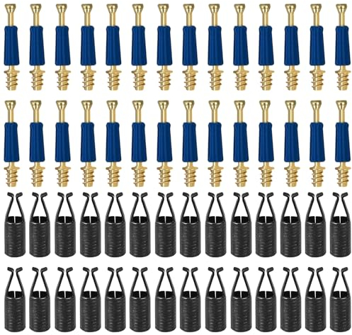 Set di 28 dadi di collegamento, connettori eccentrici per mobili, set di connettori eccentrici per mobili, vite di collegamento, manicotto, vite filettata