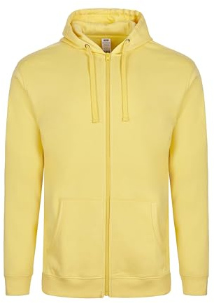 Mukua SF270U Sweat-Shirt Unisexe avec Fermeture éclair et Capuche, Couleur Summer Yellow, Taille L, Jaune (Summer Yellow), L