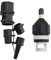 SUP Ventil Adapter, Schlauchboot Ventiladapter, Pumpe Adapter mit 4 Düsen für aufblasbare Geräte, geeignet für Schlauchboot, Stand Up Paddle Board, Luftmatratze, Kanu und Paddelbrett