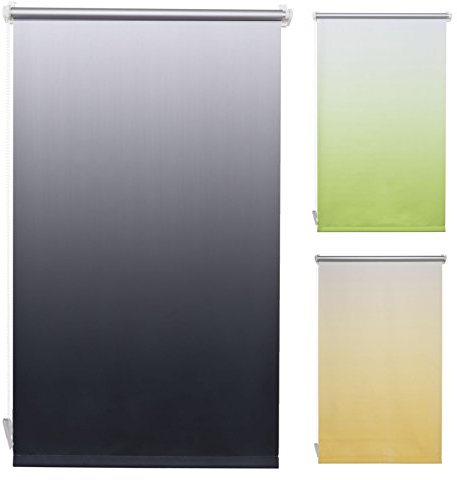 Garduna Flow Thermo-Rollo Verdunkelung + Klemmfix ohne Bohren + 45 x 150 cm *apricot mit Farbverlauf* + weitere Farben und Größen