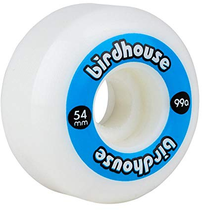 Birdhouse Wheels Logo Rollen Skate 99a Pack 4 Stück (54 mm Blau)