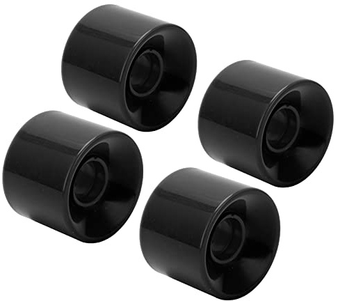 Rollen, geräuschlos verschleißfeste Ersatzrollen 78A hohe Elastizität für 78A Longboard Cruiser Rollen Ersatzteile(Schwarz)