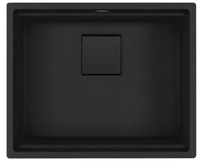 Franke Kubus 2 KNG 110-52 Black Matt Collection 125.0685.161 - Fregadero de granito