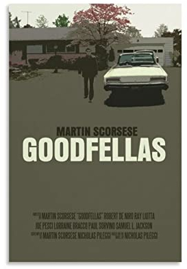 DAGUYS Vintage Goodfellas Filmposter 13 Poster Malerei Leinwand Wandkunst Wohnzimmer Poster Malerei 20 x 30 cm
