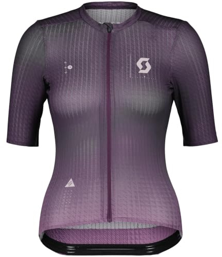 Scott W Ultd. Sl S/sl Jersey Lila - Leichtes Performance-orientiertes Damen Rennrad Trikot, Größe L - Farbe Vivid Purple