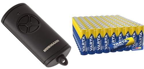 Hörmann Handsender HSE4 BS mit 4 Tastenfunktionen & VARTA Batterien AA