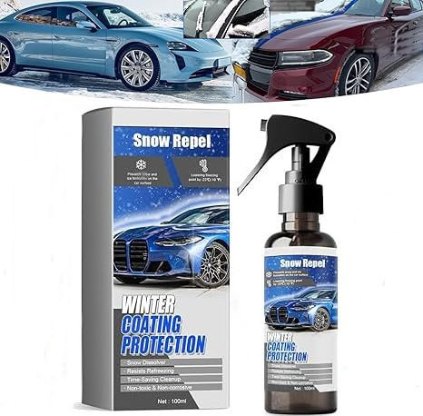 Eunmsi Car Windshield Snow Melting Coating Spray,2025 New Deicer Spray for Car Windshield,Snow Removal Spray,De Icer for Car Windshield,Salt Gone for Cars,Suitable for All Cars (1 pcs)