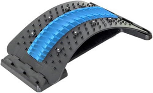 Tavola di supporto lombare multifunzionale, correttore posturale, barella posteriore e massaggiatore per alleviare collo e colonna vertebrale, design portatile con punti di digitopressione e terapia