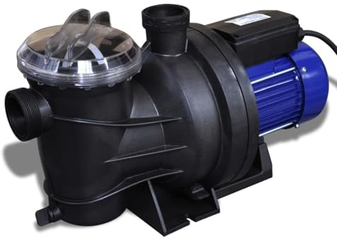 Tidyard Skimmer, oberirdischer Poolsauger, elektrische Poolpumpe, 1200 W, Blau