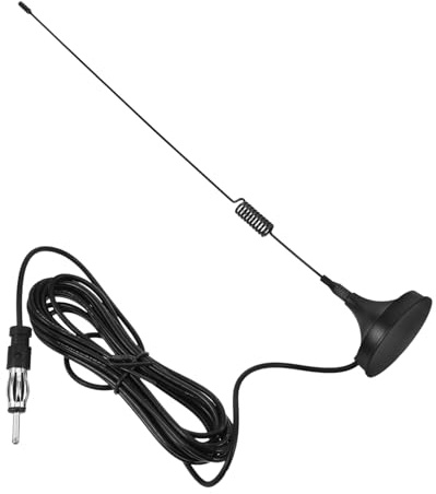 STOBAZA Magnetfußantenne für Automobil mit Großer Reichweite und Magnetbasis Wetterfestes Kunststoffmaterial Einfache Installation für Auto CD Player und Heimgeräte