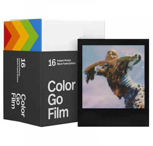 Polaroid Go Color Film Double Pack Compatible avec GO Instax Camera Autofocus Impossible(Polaroid Go Black)