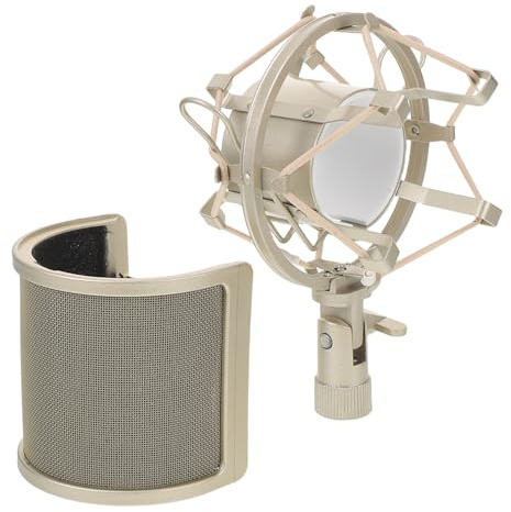 LOLIPPYY U-förmiger Mikrofon-popfilter mit Montagehalterung für Studio-aufnahmen Mikrofon-windschutz zur Reduzierung von Plosivlauten und Luftstromstörungen Kompatibel mit Verschiedenen