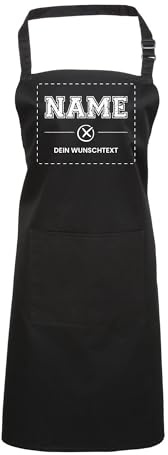 verschenkich Schürze personalisiert mit Motiv und Wunschtext | Kochschürze