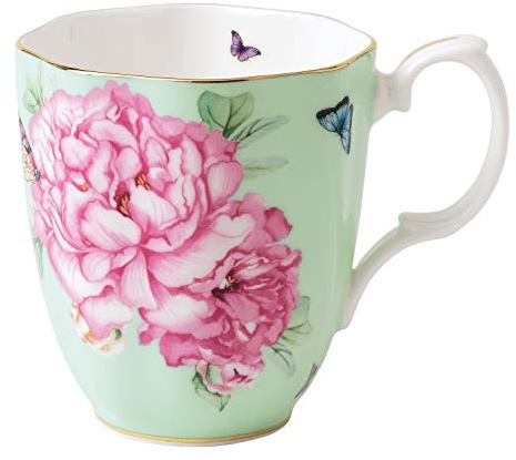 Royal Albert Miranda Kerr Friendship 40001827 Vintage Mug 0.40ltr, Green, Fine Bone China