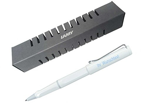 Lamy Tintenroller safari Modell 319, Farbe weiß, inkl. Gravur