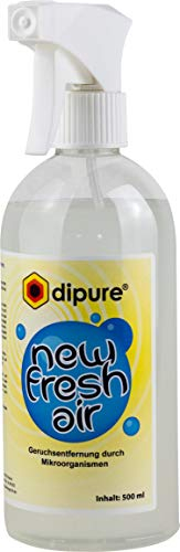 dipure® New Fresh Air Geruchsentferner mit Mikroorganismen - Geruchsneutralisierer/Geruchsvernichter gegen Rauch-Geruch, Nikotin-Geruch (Nikotinentferner), Moder-Geruch uvm.