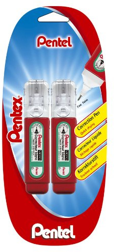 Pentel ZLC31W Lot de 2 Correcteurs liquide Pointe micro fine 12 ml