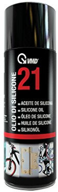VMD Italia - VMD 21 - Olio di Silicone, Lubrificante Spray, Grasso Idrorepellente ed Antistatico, Multifunzione, Ottima Penetrabilità, 400 ml