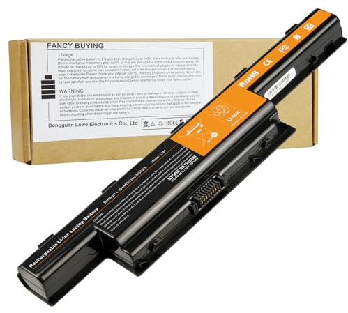 58Wh AS10D51 Laptop Battery for Acer/Gateway AS10D31 AS10D3E AS10D41 AS10D56 AS10D61 AS10D71 AS10D75 AS10D81 31CR19/65-2 31CR19/652 AK.006BT.080 BT.00603.111 BT.00603.117 - High Performance 5200mAh