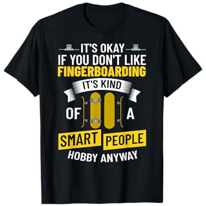 Griffbrett Tricks Skateboard Fingerboard Rampen Park T-Shirt