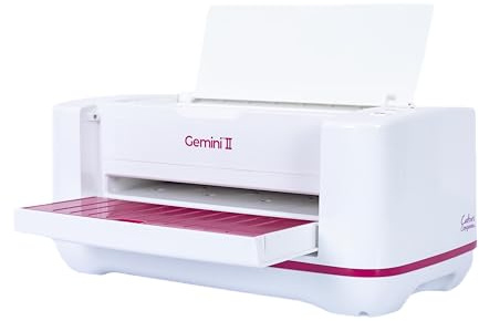 Gemini II Eletric Die Cutting & Embossing Machine – Extremely Powerful & accurate so only one pass needed - with Pause and Rewind - 9 x 12.5 Cutting Platform, White