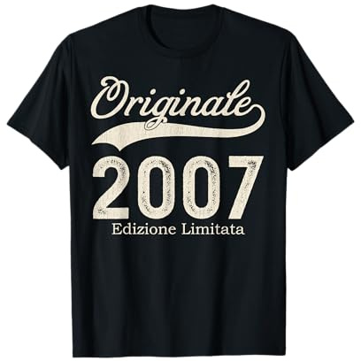 Originale dal 2007 Edizione Limitata Anni 19 Compleanno Maglietta
