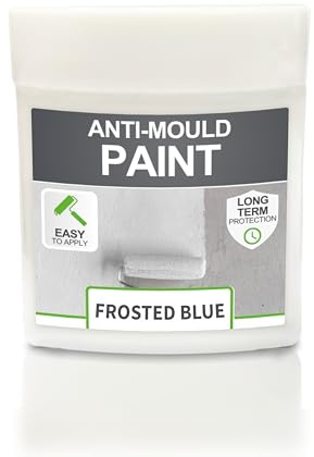 ClimaShield Anti Mould Paint - Frosted Blue, 75ml Sample - Matt Light Blue Paint that Prevents Mould Growth in Bathrooms, Kitchens & Bedrooms. Powerful & Effective Mold Prevention for Walls & Ceilings
