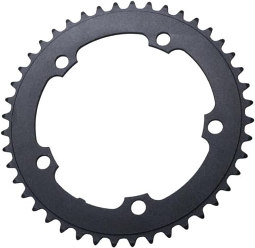 tylxayoxa Kettenradgarnitur, Fahrrad Kurbel Garnitur Vierkant 44 Zähne, 165mm Kurbellänge 130 BCD Mountainbike Kurbelgarnitur Mit Kettenschutzring Schwarz, Kurbelarm Aus Aluminiumlegierung