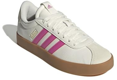 adidas Vl Court 3.0 Shoes Damen Schuhe, Core White Pulse Magenta Gold Met, 40 EU