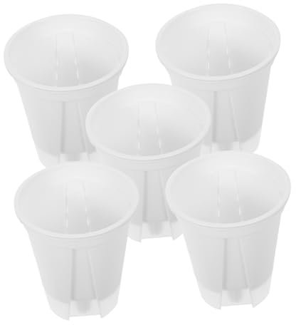SUPVOX 5pcs Self Watering Flower Pot Indoor Planters Self Watering Pots Decorative for Succulents Home Use