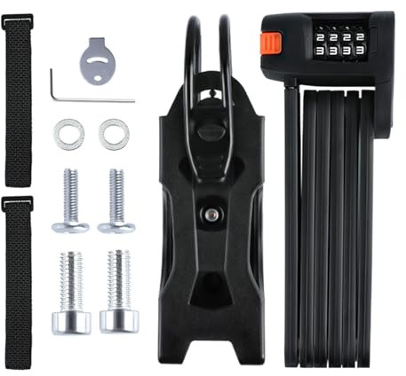 Candado de plegable de alta seguridad, candado de de contraseña,Protección segura antirrobo resistente - Cerradura plegable de de alta seguridad, accesorios de seguros
