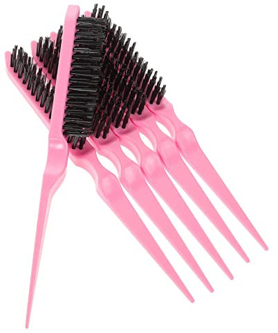 BELLIFFY 6pezzi Pettine Coda Di Spillo Per Capelli Pettine Coda Di Spillo Per Styling Tre File Per Taglio Per Taglio Di Capelli Professionali Di Pettini Per Styling Per Neri