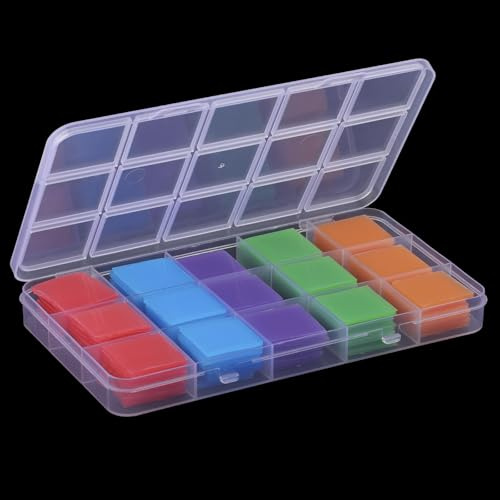 105Pcs Diamond Painting Glue Clay, Colorful Diamond Painting Wax, Diamond Art Wax Glue Clay Set for DIY Craft Accessories 5D Diamond Art Painting Tools for Embroidery Nail Art (5 Colors）