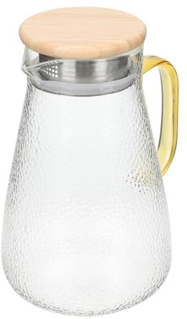 HOLIDYOYO Caraffa Per Fredda in Vetro Bollitore Per Succhi Resistente Al Freddo Contenitore Per Bevande Da Cucina Capacità Per Succhi Tè e Altre Bevande