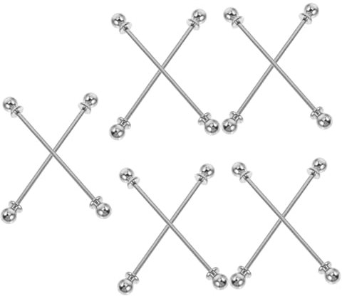 SAFIGLE 5 Sätze Französische Kragennadel Für Herren Hemdkragenstäbchen Für Herren Krawattenclip Für Männer Men's Clothing Männer Schmuck Anzughaltestifte Hemdkragen Bleibt 2 Stück * 5