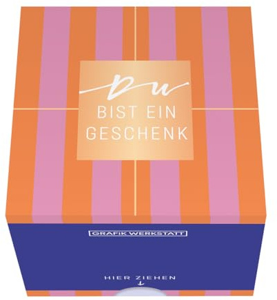 Grafik Werkstatt Message in a Box | Geschenkidee | 30 Kärtchen zum abreissen | Du bist ein Geschenk