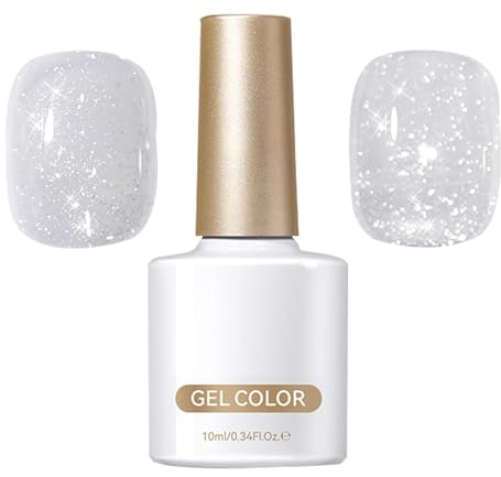 Smalto per unghie riflettente, smalto gel glitter Polacco gel di pigmento | Forniture per manicure da 10 ml di ragazze, decorazioni di unghie per casa, vacanze, ballo di fine anno, appuntamenti