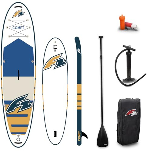 F2 Set Stand Up Paddle Board Comet Weiss 11,6 + Basic Zubehör Paket
