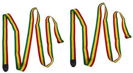 LAPYAPPE Djembe Gurte als Ersatz Verstellbare Bequeme aus Baumwolle 2 Stück Afrikanische Trommelriemen für Festival und Musikaufführungen