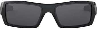 Oakley Herren Gascan W Sonnenbrille, Schwarz (Polished Black), 60, 03-471