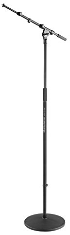 K&M 26145 Mikrofonstativ - schwarz mit Schwenkarm