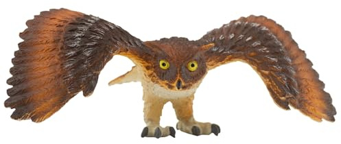 Bullyland 69396 - Spielfigur Uhu, ca. 12,3 cm große Tierfigur, detailgetreu, PVC-frei, ideal als kleines Geschenk für Kinder ab 3 Jahren