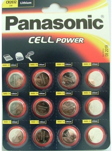 Panasonic Lot de 24 Piles Bouton au Lithium CR-2032