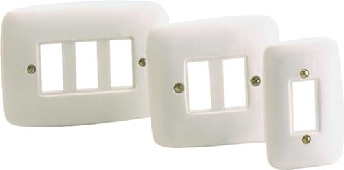 Solera 520 - Placa pequeña embellecedora para 1 elemento. 46 x 75 x 8 mm.