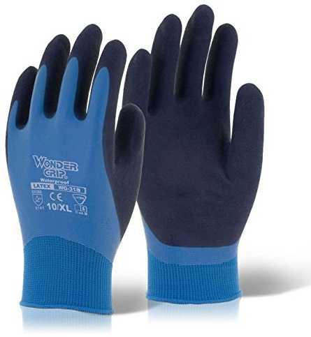 Wonder Grip Aqua - Water Resistant Safety Glove - Size 8/ Medium