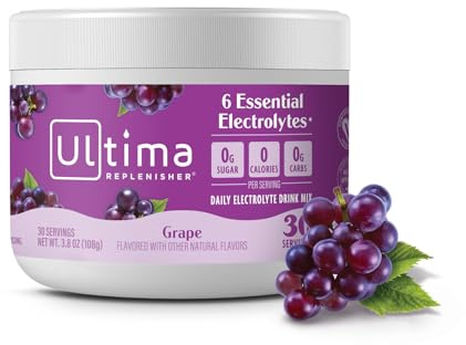 Ultima Health Products - Ultima Replenisher Electrolyte Powder 30 Servings Grape - 3.6 oz.