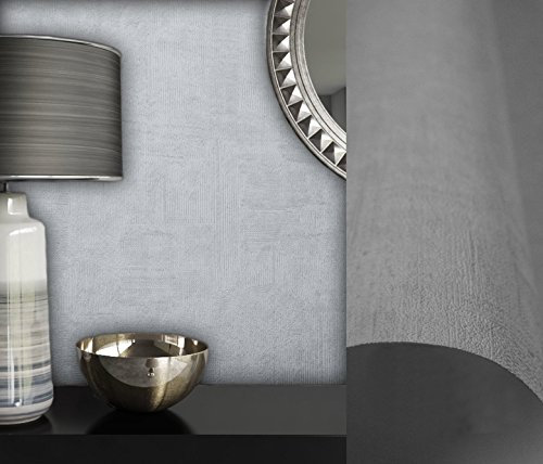 NEWROOM Papel pintado barroco blanco,plata vellóntapete blanco,plata Barock Glamour Modern Barock Ornamente hermoso diseño moderno 3d mirada , incluyendo papel tapiz guía