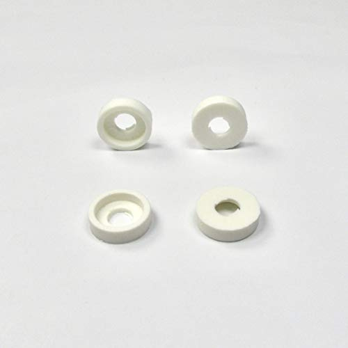 Ajile Rondelle Creuse Cuvette Enjoliveur Forme Cylindrique en Plastique Polyamide BLANC pour Vis Tête Plate Diamètre Filetage 3 mm M3 - Sachet de 50 pièces - RCP203x50-FBA