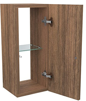 Columnas Muebles Baño, Salón, Dormitorio dimensiones 60 x 25 x 25 cm apertura push pull – Doble Verso apertura puerta – Diseño 100% Made in Italy Apertura anta da sinistra verso destra nogal